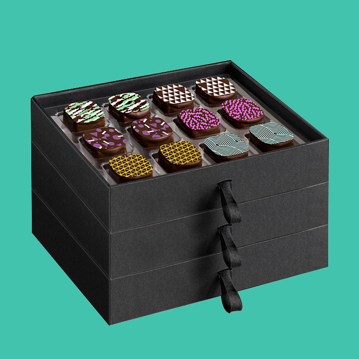 Creative Empty Wedding Gift Sweet Candy Storage Box luxurious Macaron Cupcake Chocolate Paper Gift Packaging Box