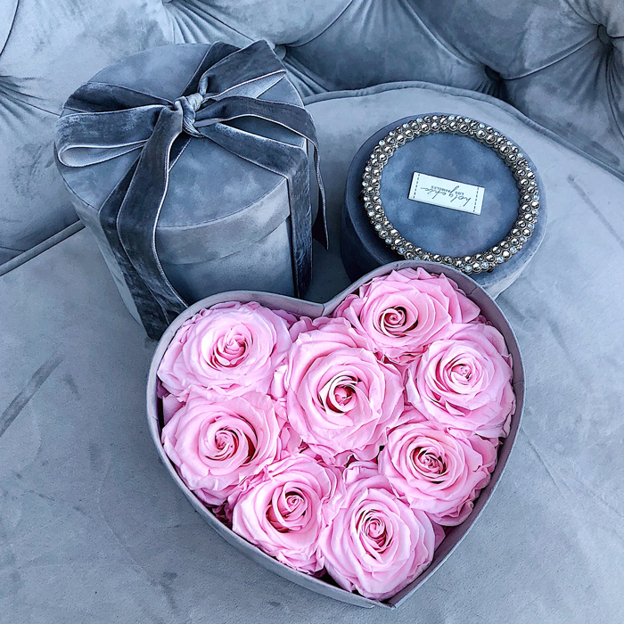 Wholesale Custom Velvet Heart Shape Flower Rose Packaging Cardboard Paper Gift Boxes for Valentine's Day