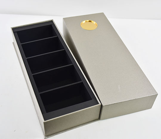 Custom Handmade Luxury Multi-Color Art Paper Kraft Tea Box Clamshell Box Magnet Box